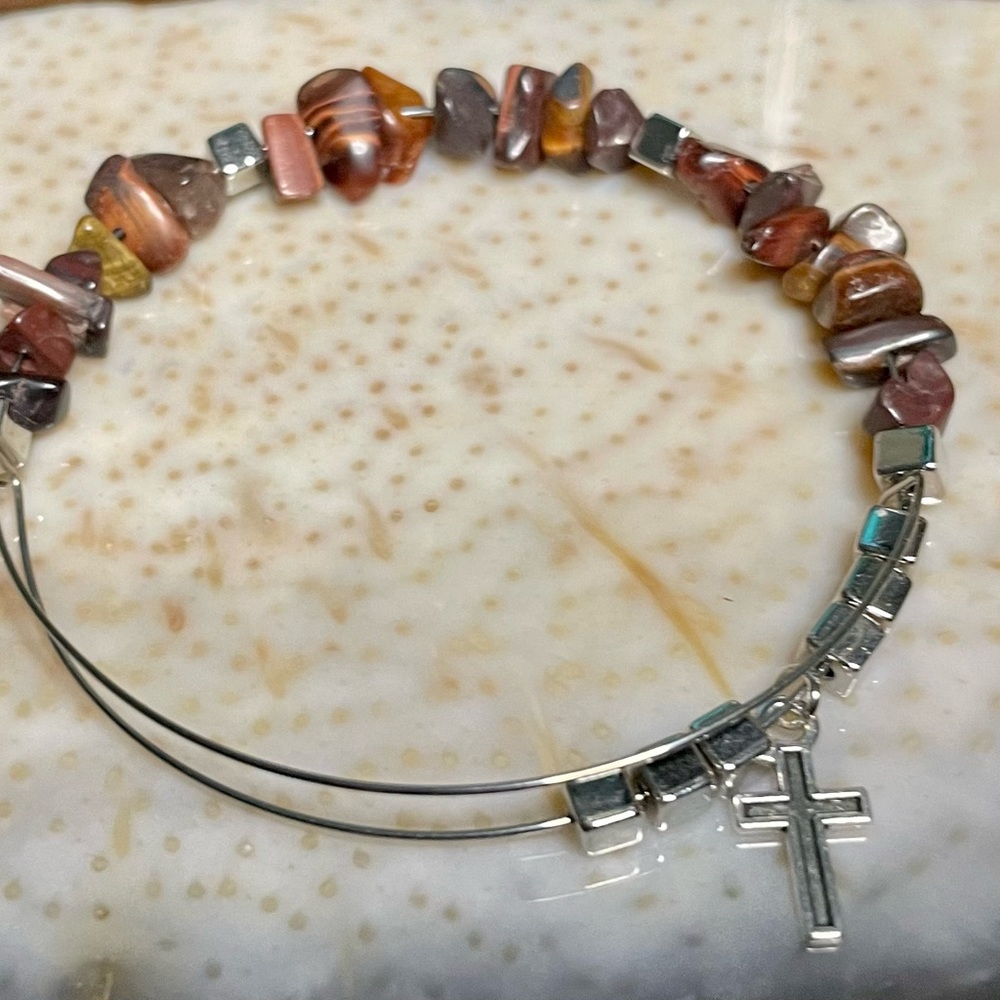 Red Tiger Eye Adjustable Bracelet